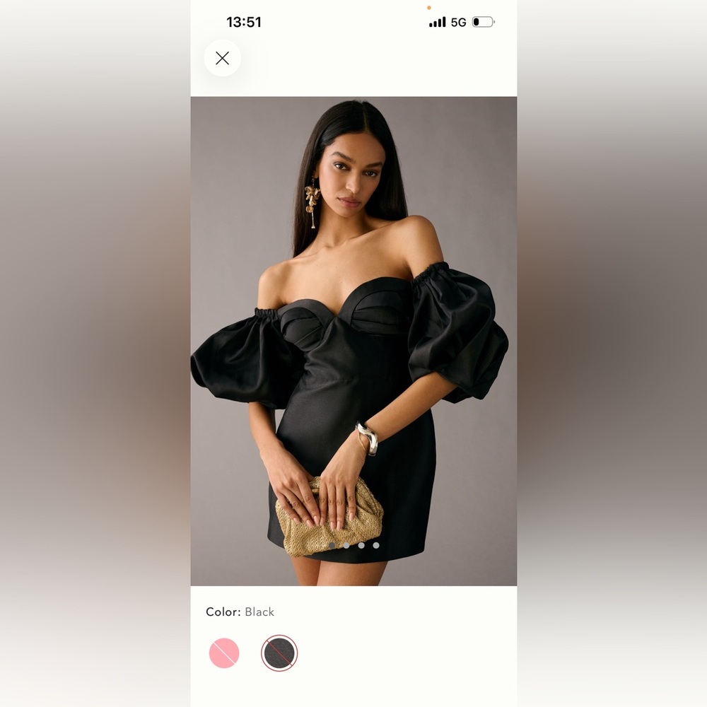 Black Anthro Mini Dress